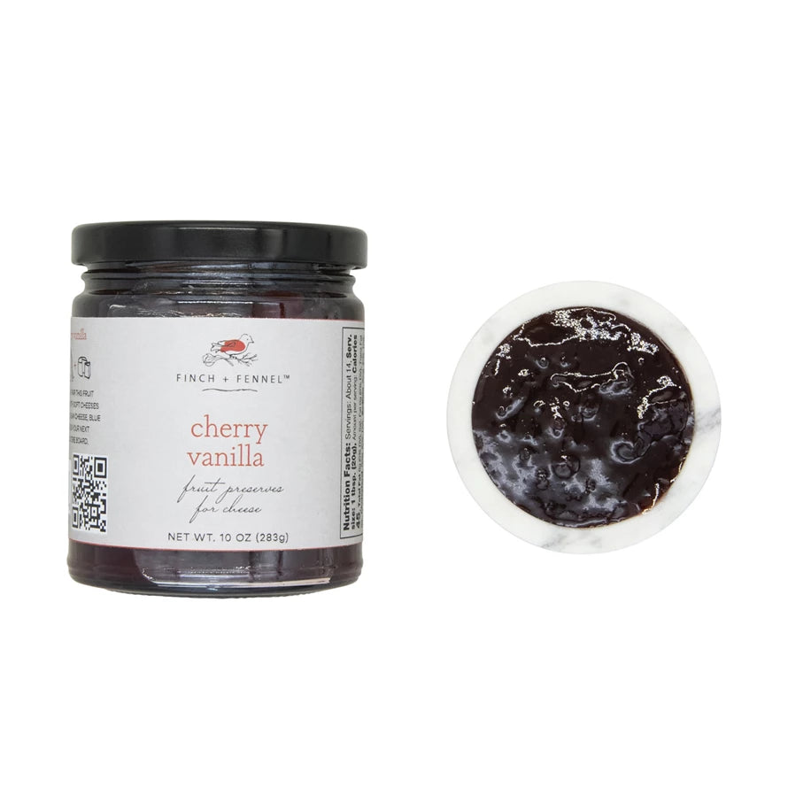 Cherry Vanilla Fruit Preserves for Cheese